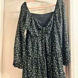 Forever 21 Black Floral Dress